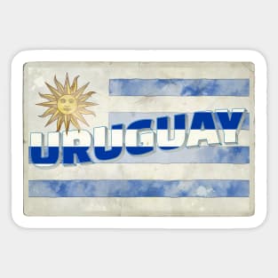 Uruguay vintage style retro souvenir Sticker